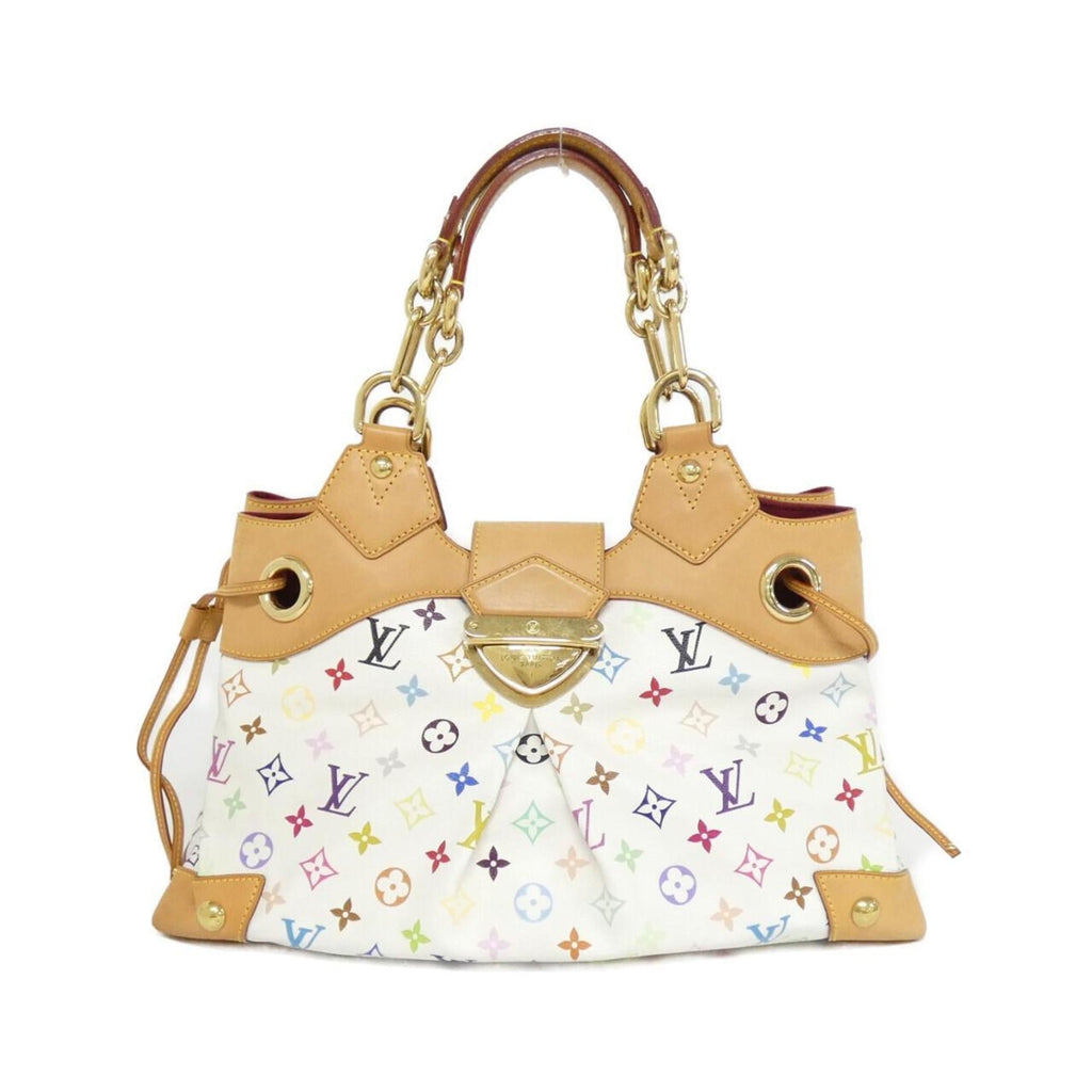 Louis Vuitton White Coated Canvas Shoulder Bag (Pre-Owned)
