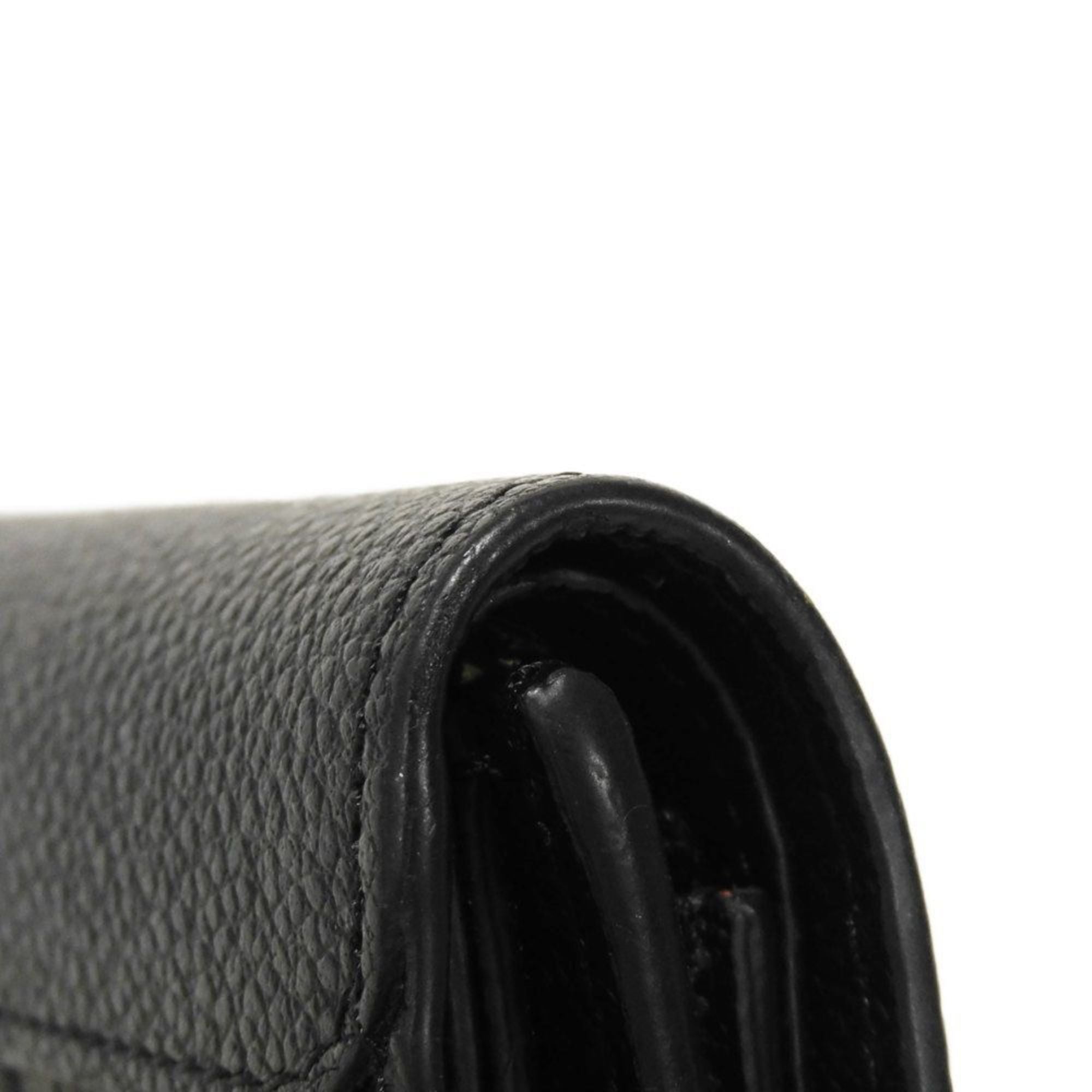 Louis Vuitton Monogram Empreinte Black Noir Monogram Empreinte Wallet (Tri-Fold) (Pre-Owned)