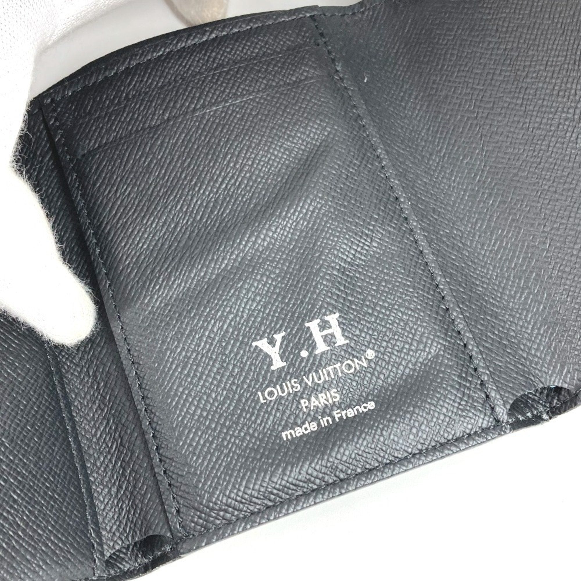 Louis Vuitton Black Monogram Eclipse Monogram Eclipse Wallet (Tri-Fold) (Pre-Owned)