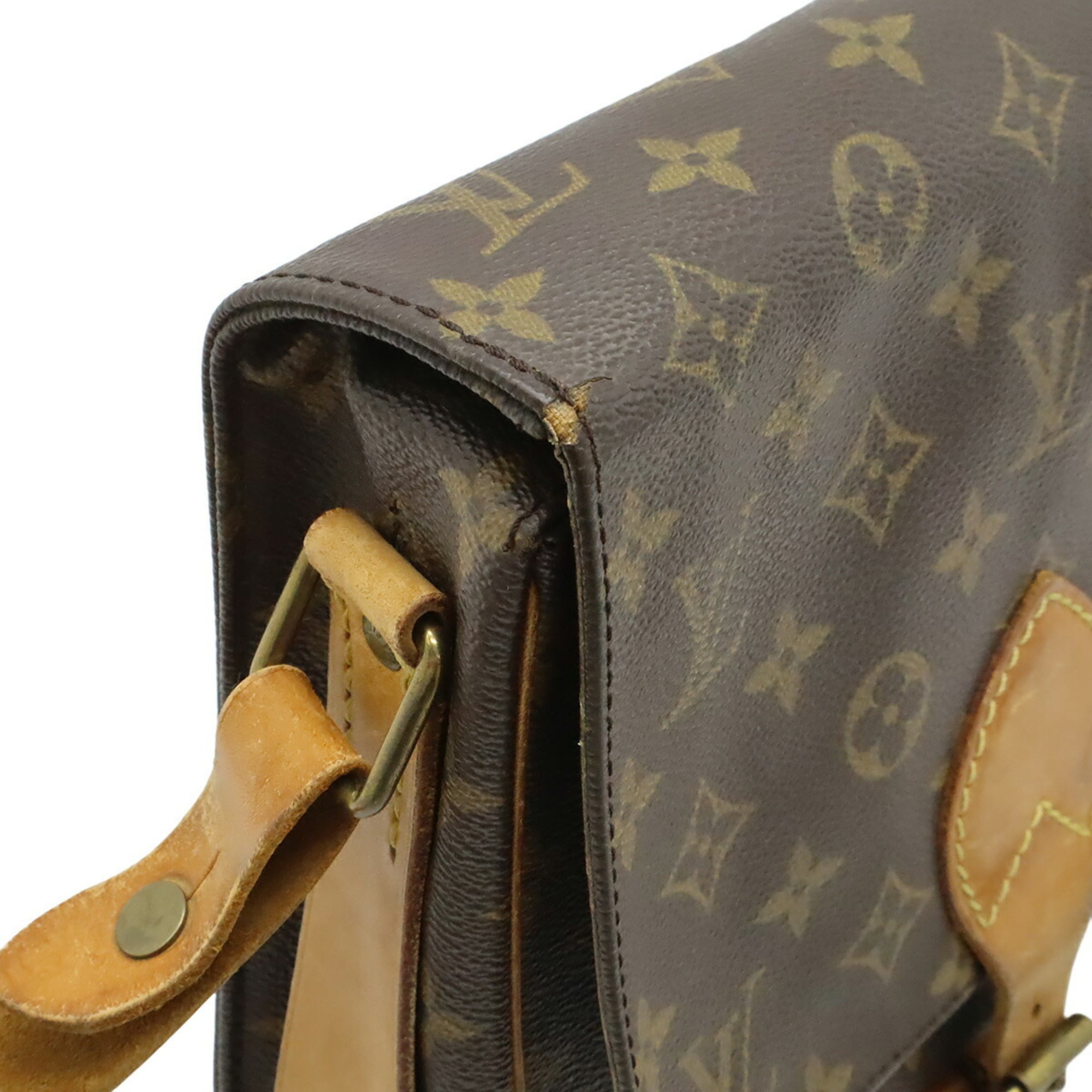 Louis Vuitton Brown Canvas Pochette Shoulder Bag (Pre-Owned)