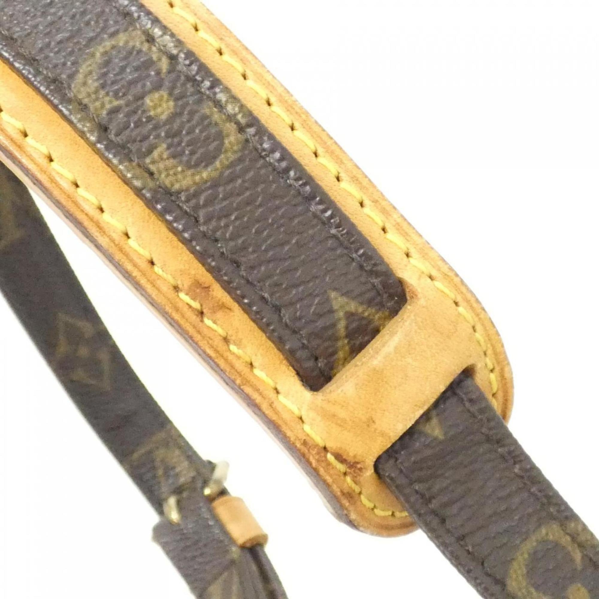 Louis Vuitton Marron Coated Canvas Shoulder Bag (Pre-Owned)