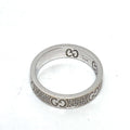 Band Ring 18K White Gold with Diamond