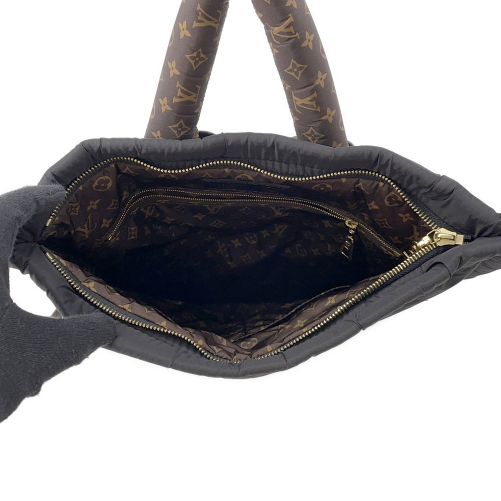 Louis Vuitton Noir Nylon Monogram Backpack (Pre-Owned)