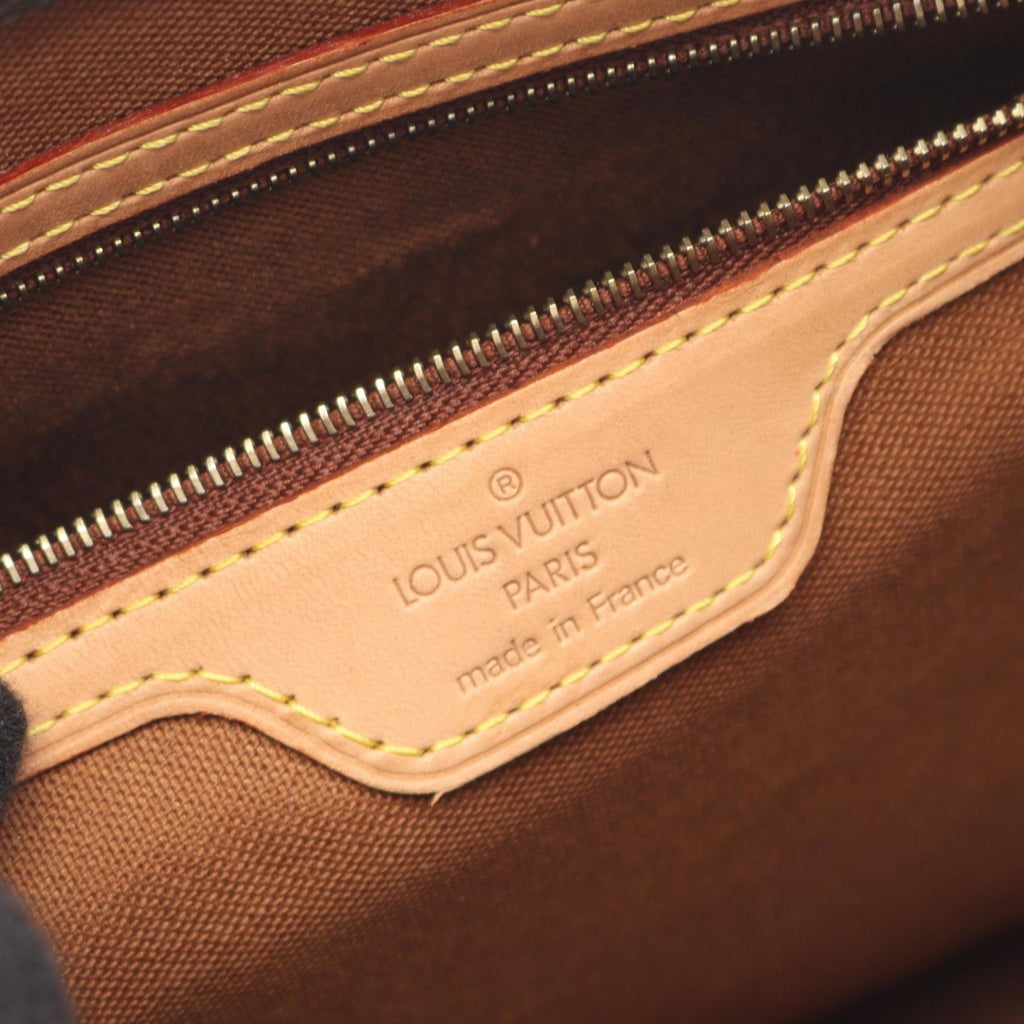 Louis Vuitton Brown Monogram Coated Canvas Leather Shoulder Bag (Pre-Owned)