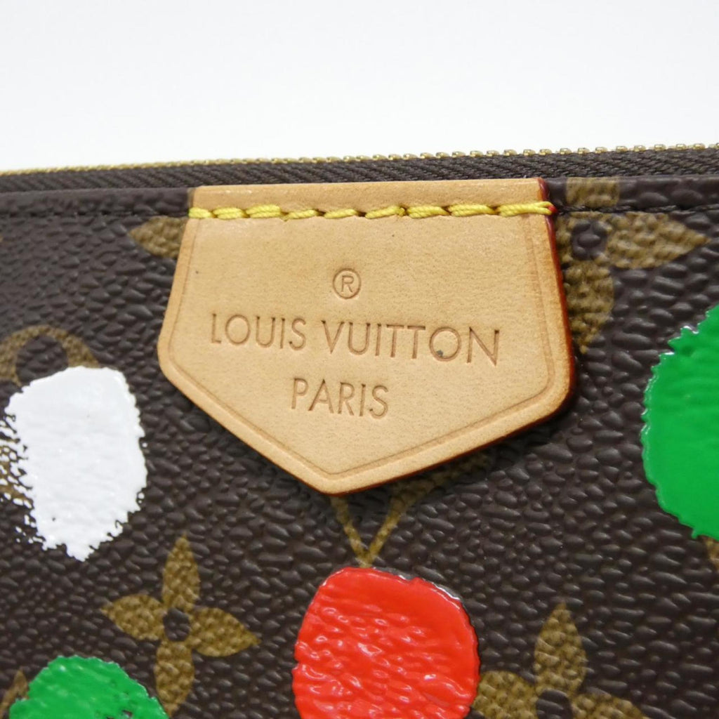 Louis Vuitton Monogram Marron Coated Canvas Pochette Shoulder Bag (Pre-Owned)