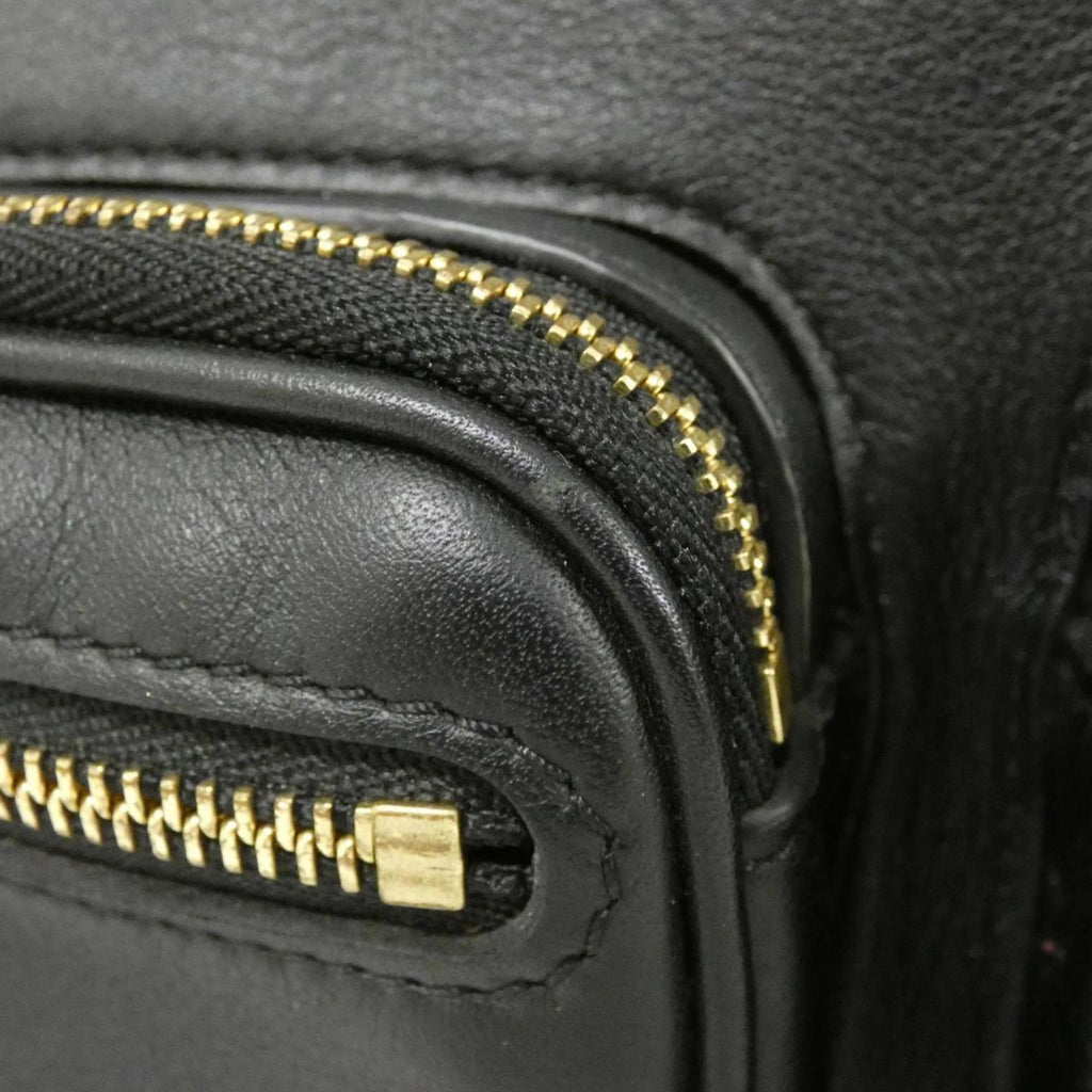 Louis Vuitton Black Leather Shoulder Bag (Pre-Owned)