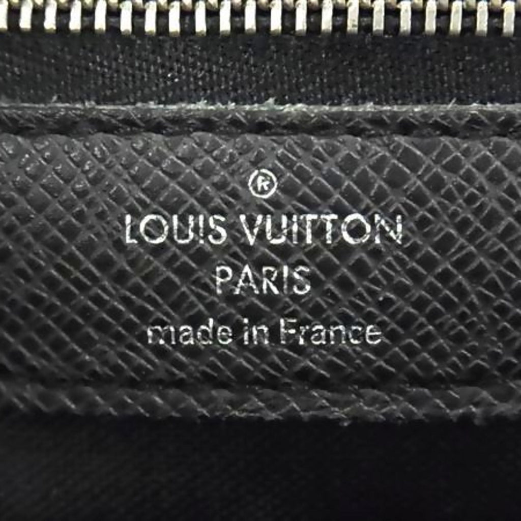 Louis Vuitton Ardoise Black Taiga Leather Briefcase Handbag Tote Bag (Pre-Owned)