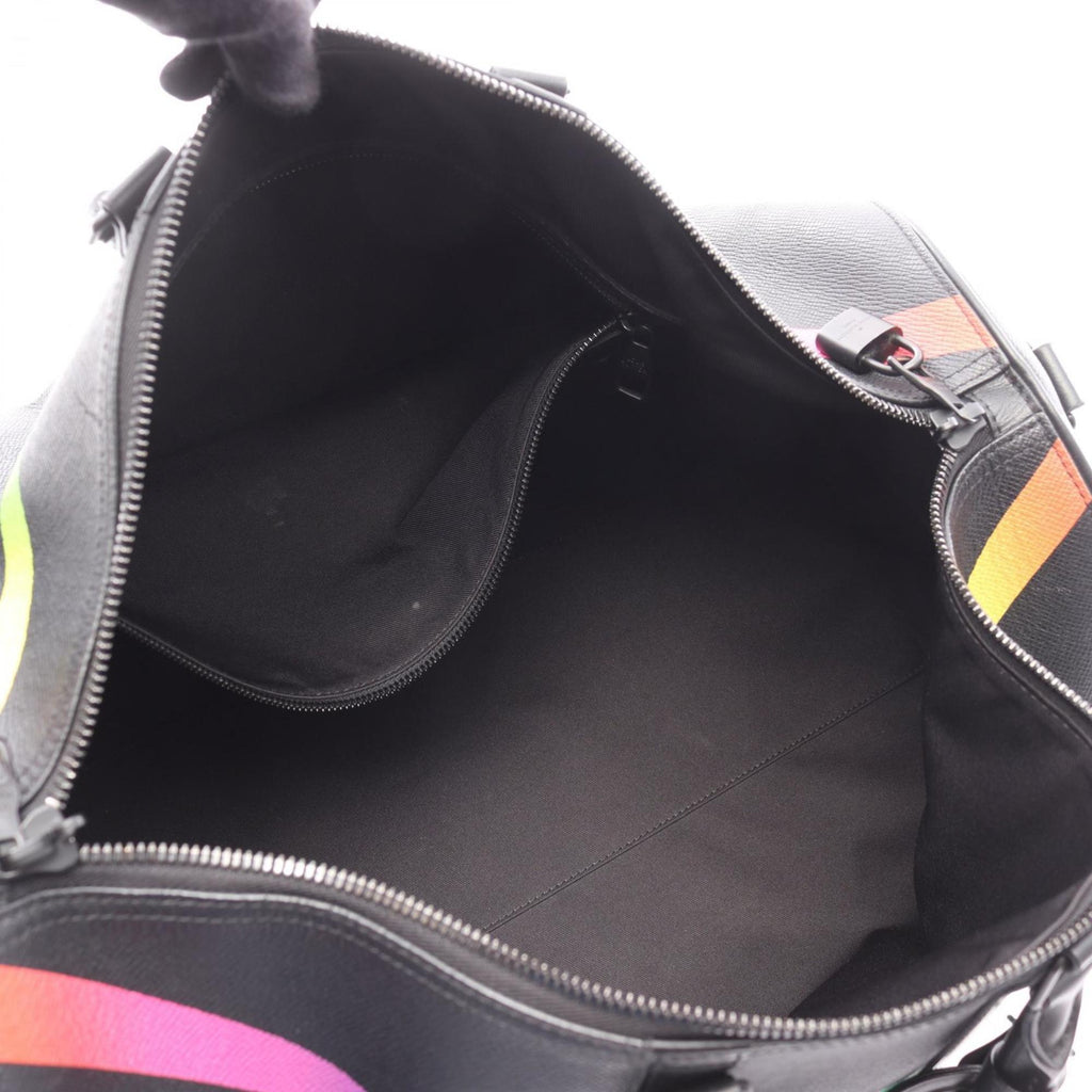 Louis Vuitton Black Multi-Color Noir Leather Boston Bag (Pre-Owned)