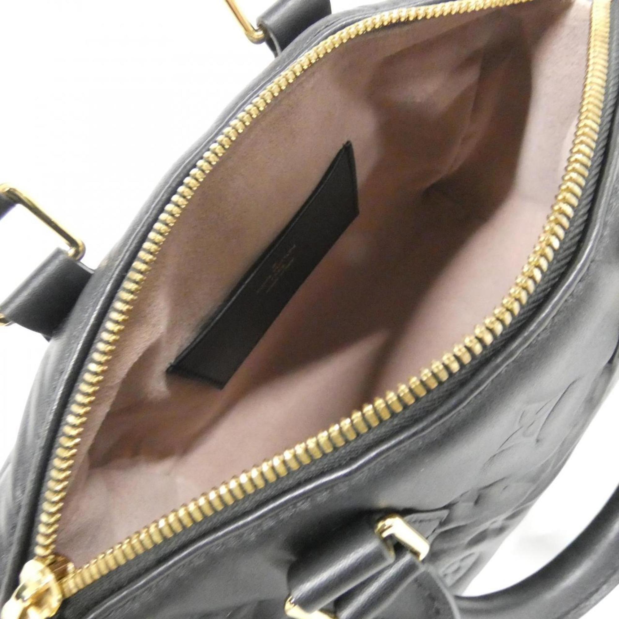 Louis Vuitton Black Leather Boston Bag (Pre-Owned)