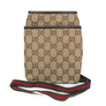 Web Strap Zip Messenger Bag GG Canvas Small