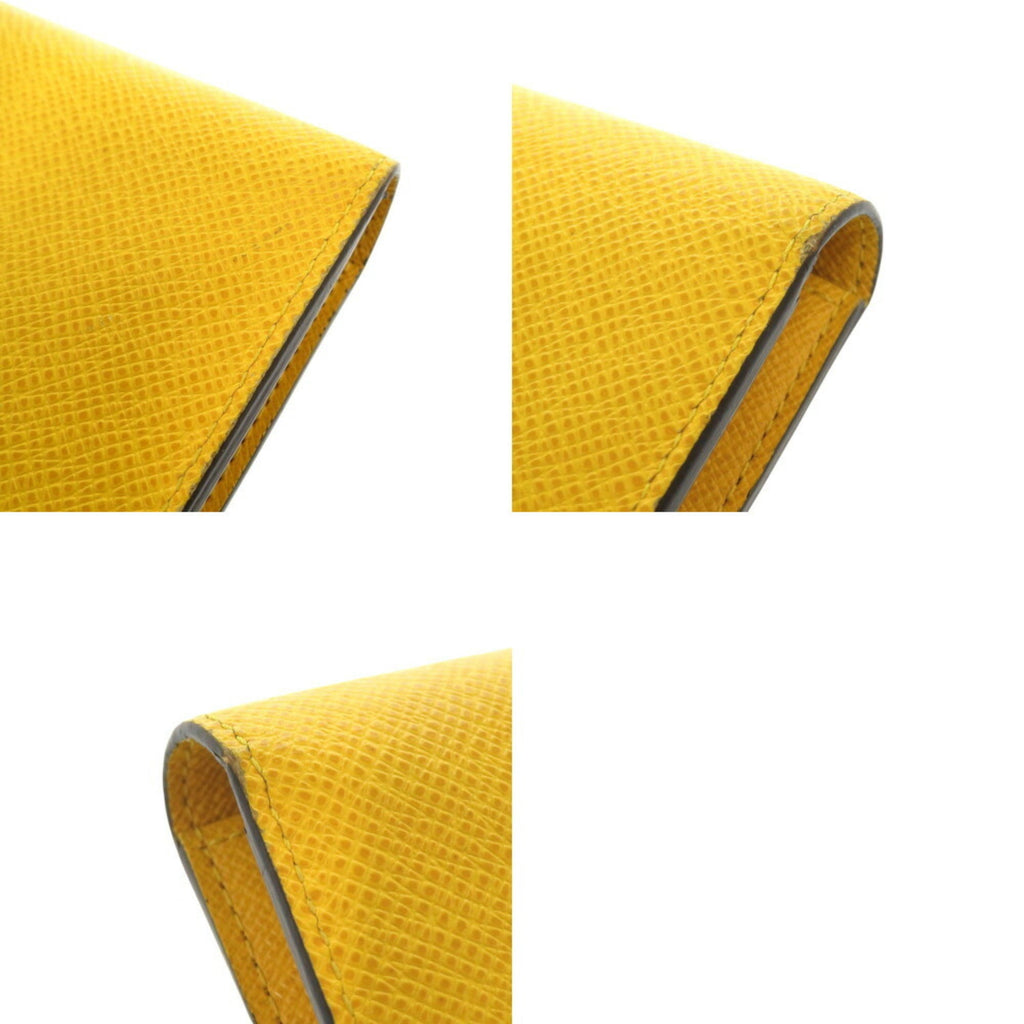 Louis Vuitton Jaune Taiga Leather Long Wallet (Bi-Fold) (Pre-Owned)