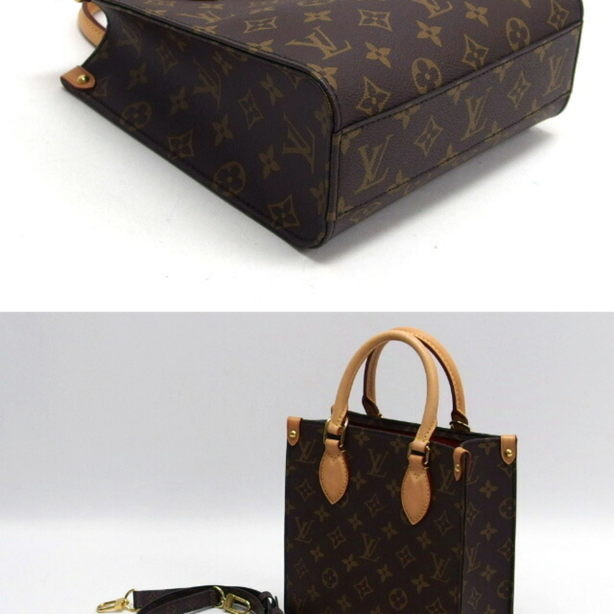 Louis Vuitton Brown Monogram Canvas Handbag Shoulder Bag (Pre-Owned)