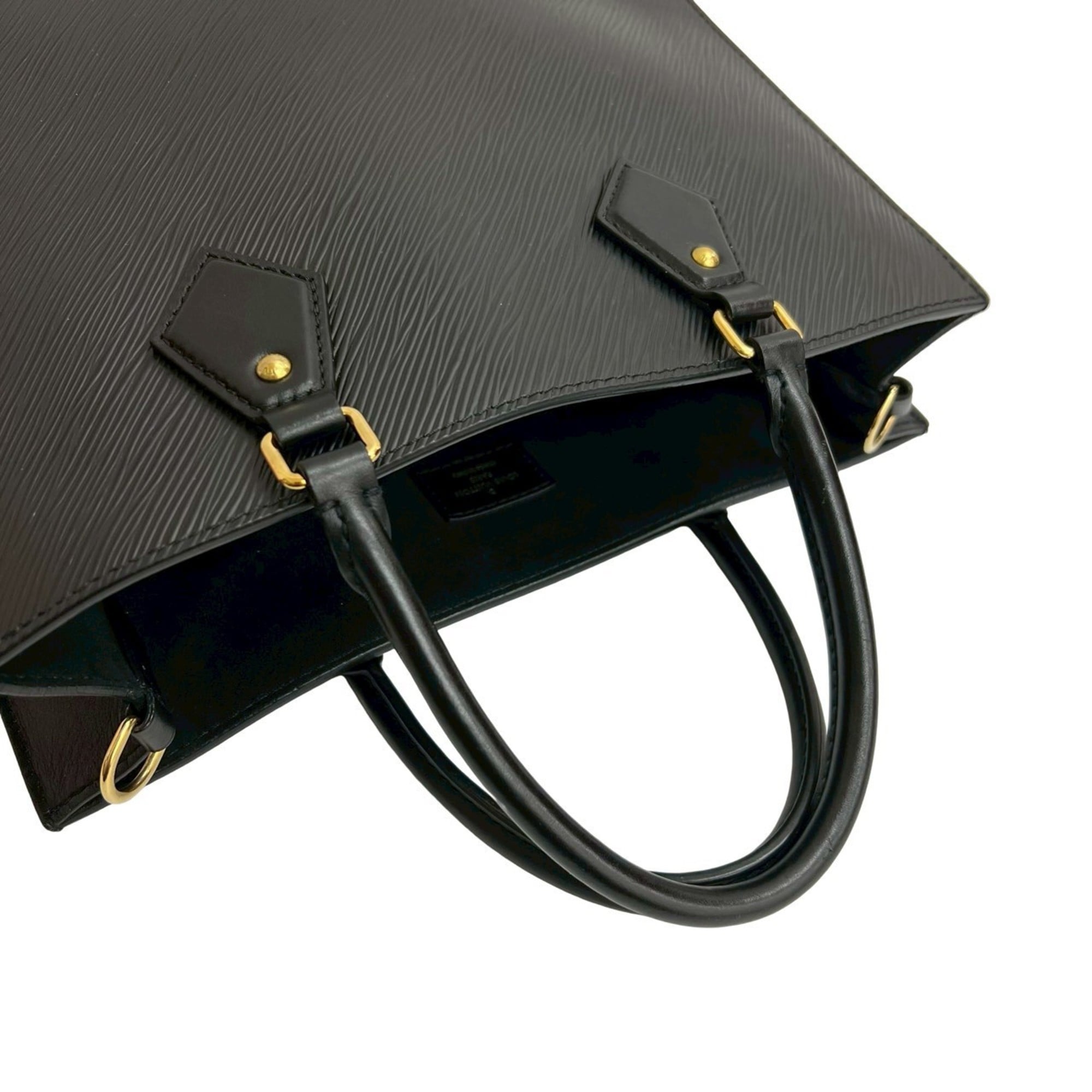 Louis Vuitton Black Epi Leather Handbag Shoulder Bag Tote Bag (Pre-Owned)