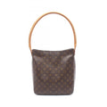 Louis Vuitton Monogram Brown Coated Canvas Leather Shoulder Bag (Pre-Owned)