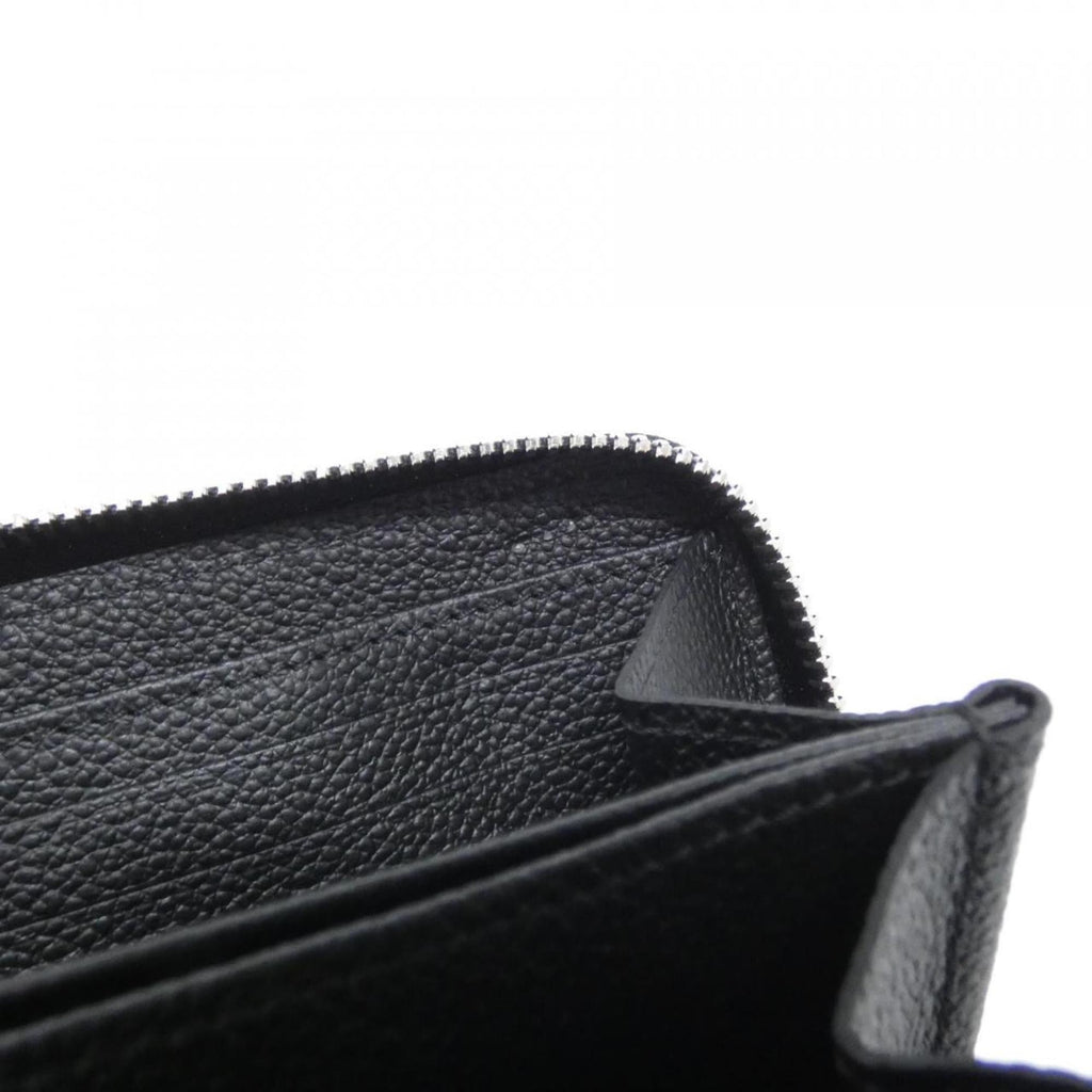 Louis Vuitton Black Leather Long Wallet (Bi-Fold) (Pre-Owned)