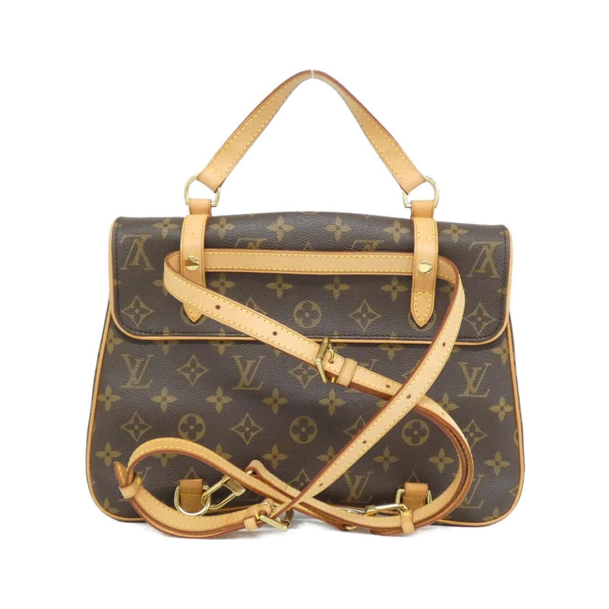 Louis Vuitton Marron Coated Canvas Backpack (Pre-Owned)