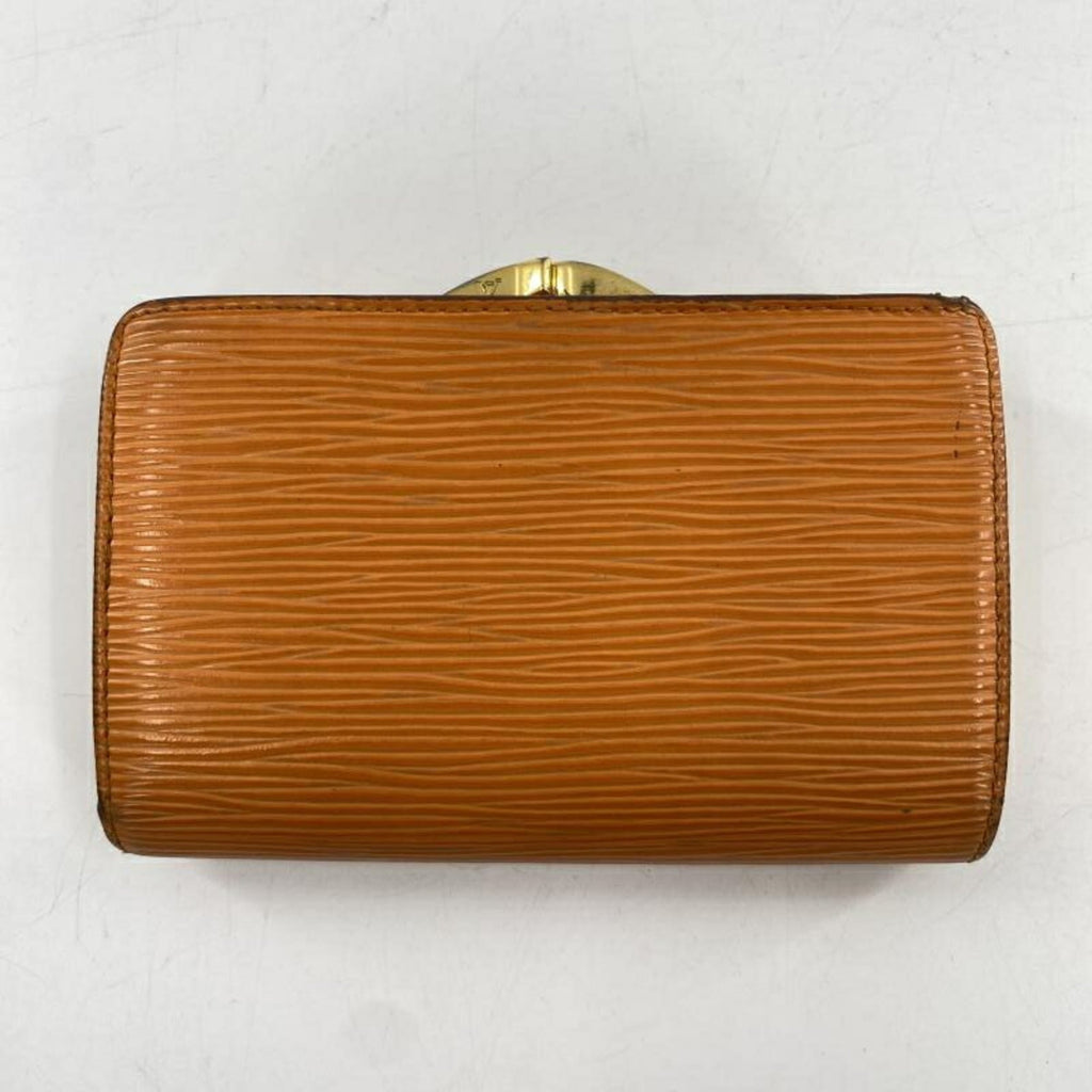 Louis Vuitton Epi Orange Epi Leather Wallet (Bi-Fold) (Pre-Owned)