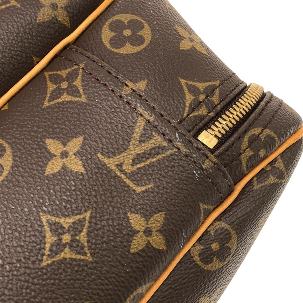 Louis Vuitton Brown Coated Canvas Boston Bag (Pre-Owned)