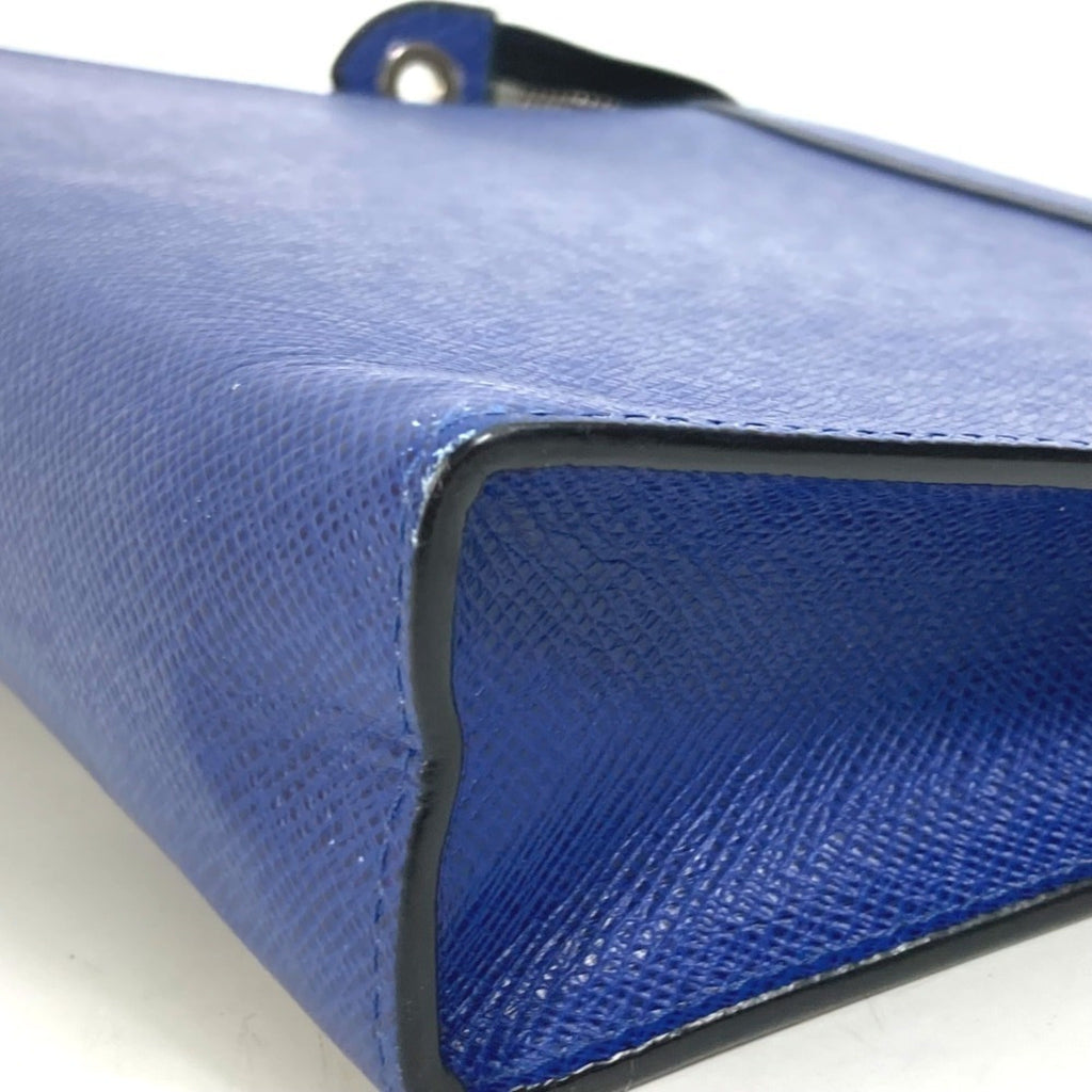 Louis Vuitton Taiga Blue Taiga Leather Pouch (Pre-Owned)