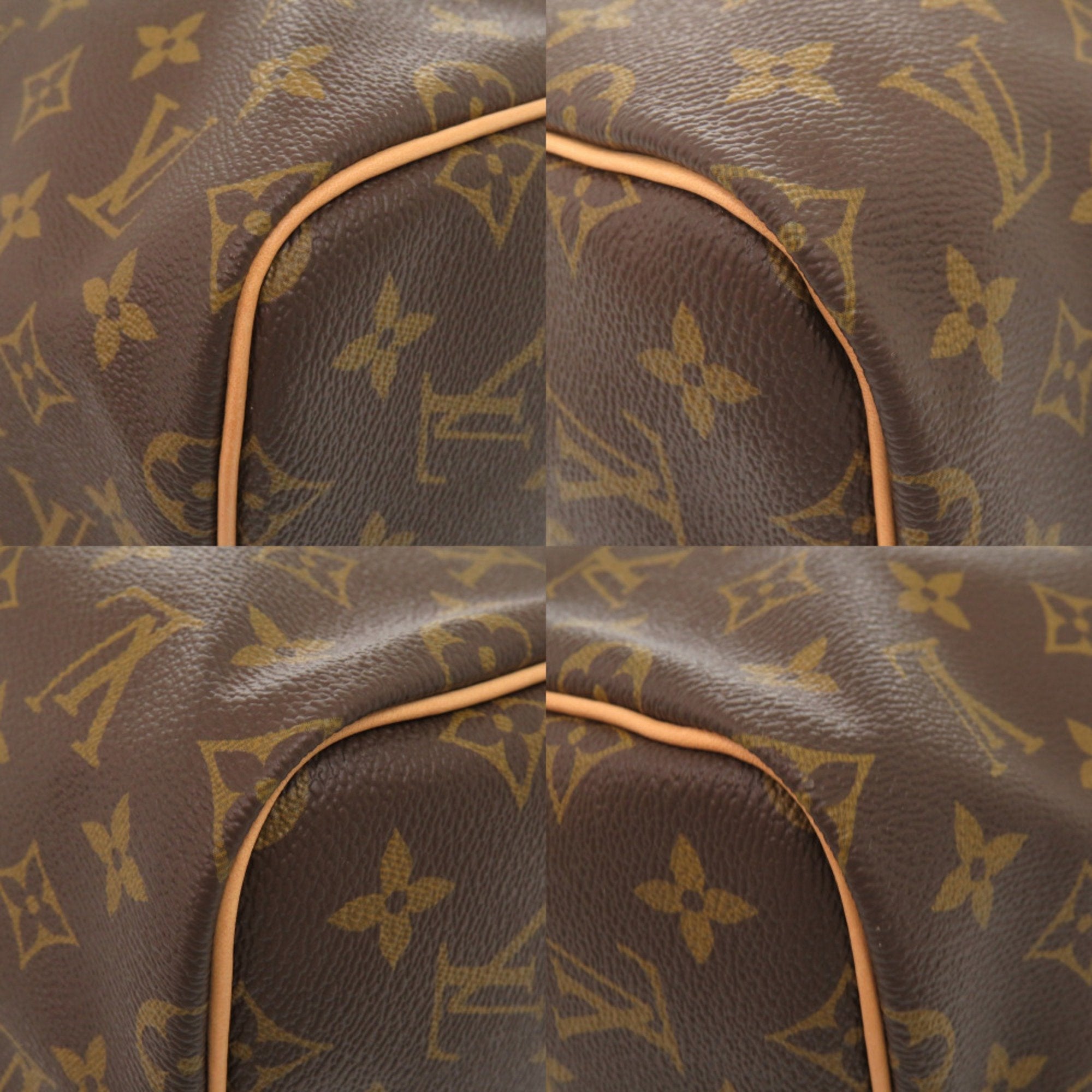 Louis Vuitton Brown Monogram Canvas Boston Bag (Pre-Owned)