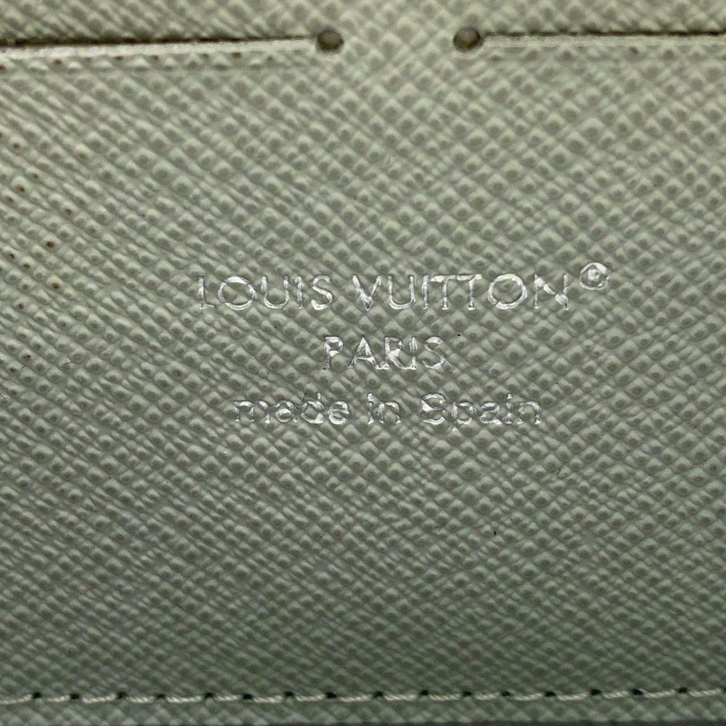 Louis Vuitton Gray Leather Long Wallet (Bi-Fold) (Pre-Owned)