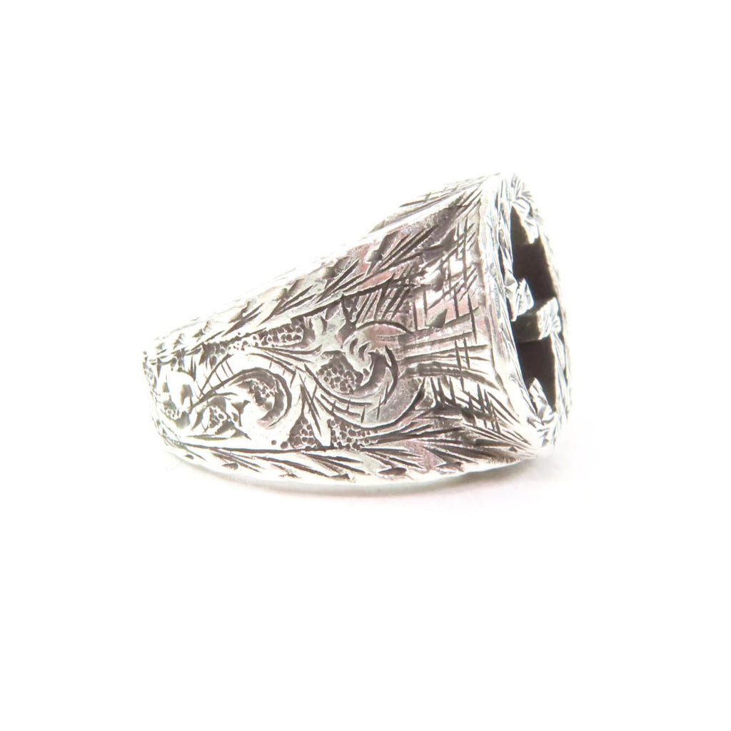 Interlocking G Arabesque Ring Sterling Silver