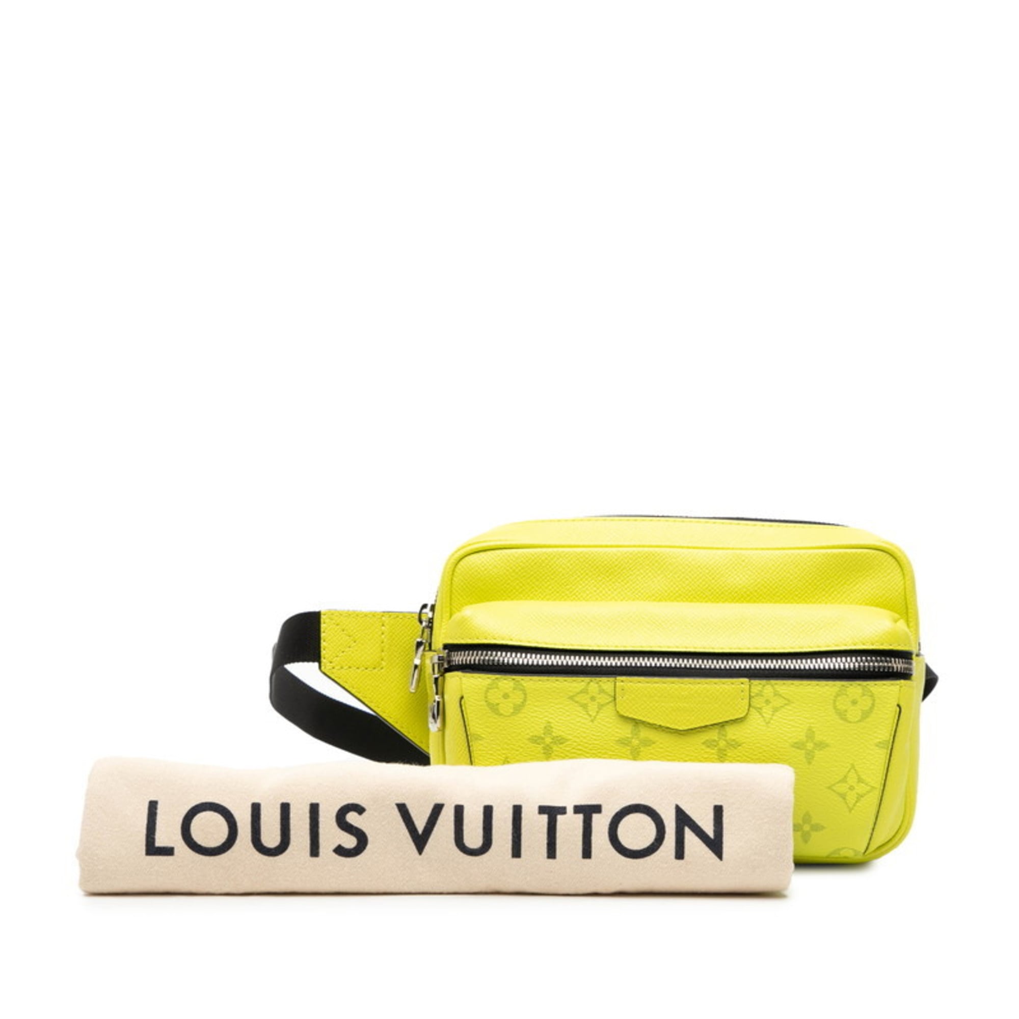 Louis Vuitton Taigarama Jaune Yellow Pvc Leather Sling Bag (Pre-Owned)