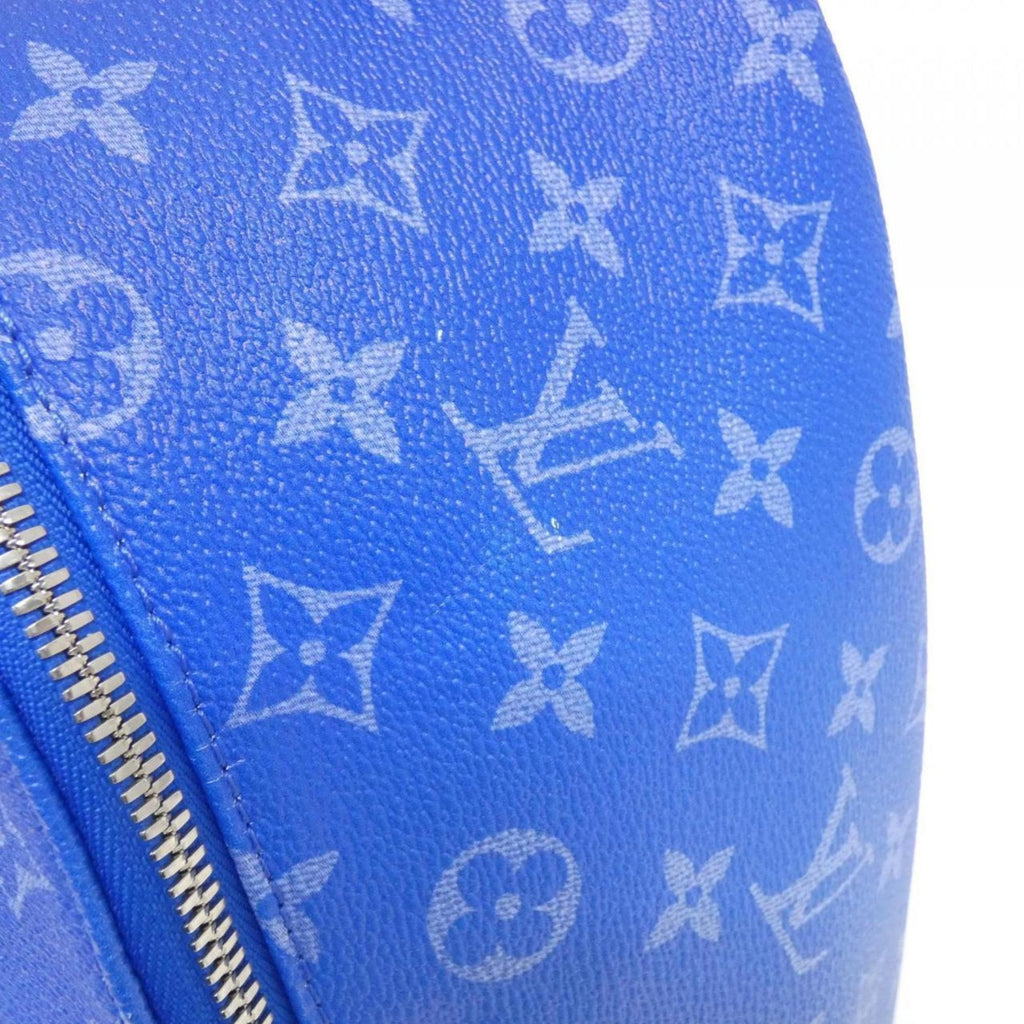 Louis Vuitton Blue Coated Canvas Backpack (Pre-Owned)