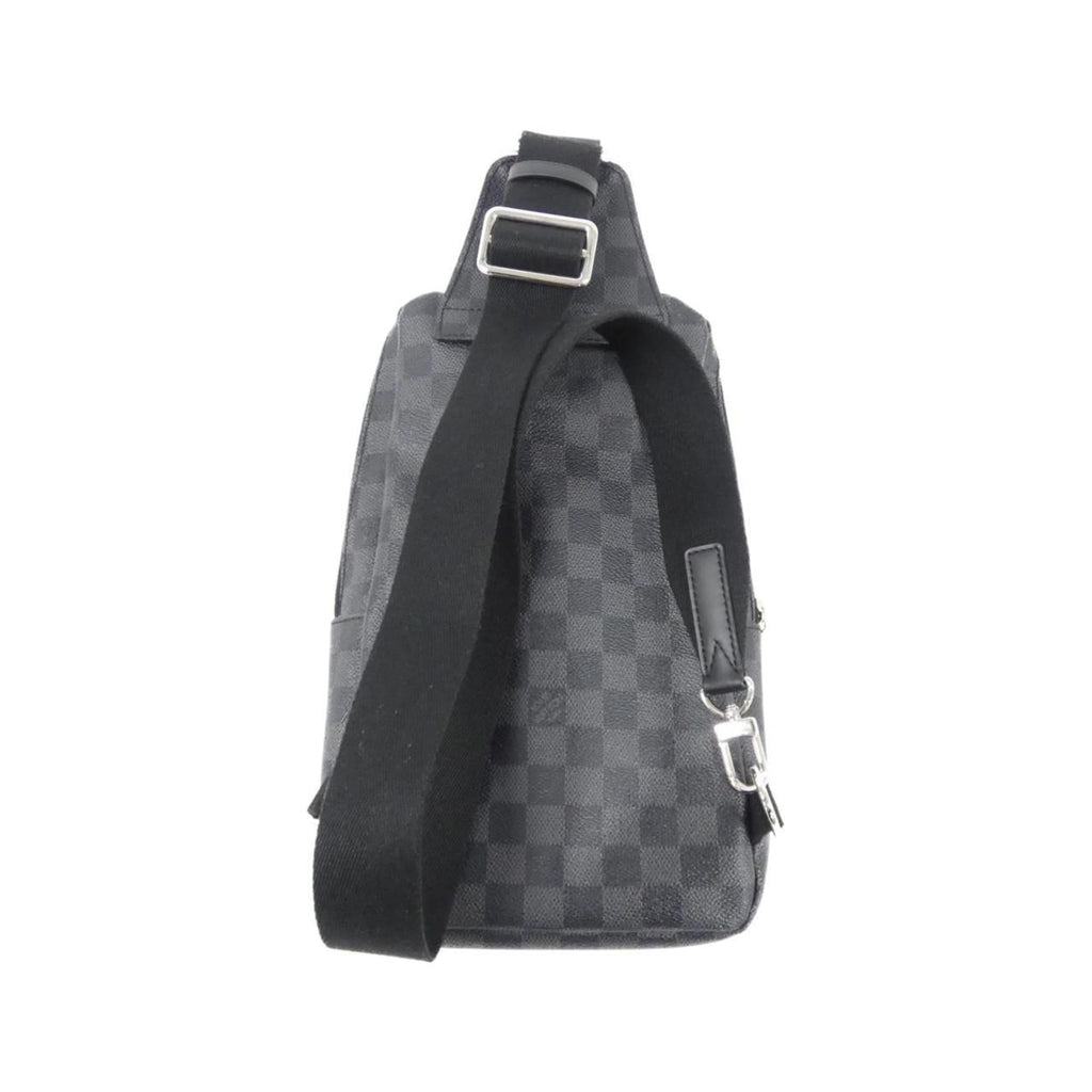 Louis Vuitton Dark Gray Gray Coated Canvas Shoulder Bag (Pre-Owned)