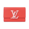 Louis Vuitton Rouge Leather Wallet (Tri-Fold) (Pre-Owned)