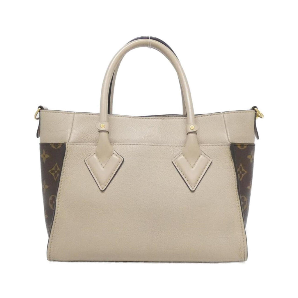 Louis Vuitton Grayish Coated Canvas Leather Handbag (Pre-Owned)