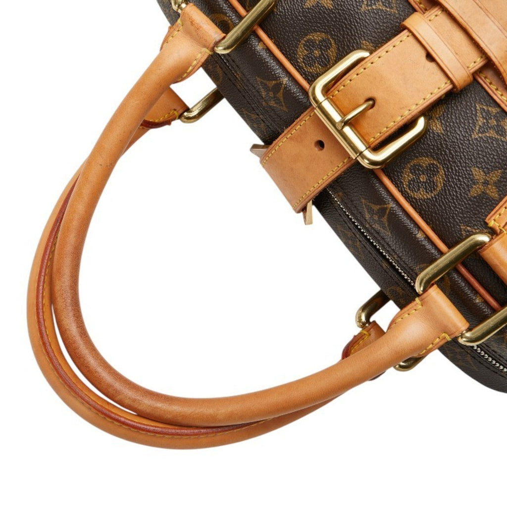 Louis Vuitton Brown Pvc Leather Boston Bag Handbag (Pre-Owned)