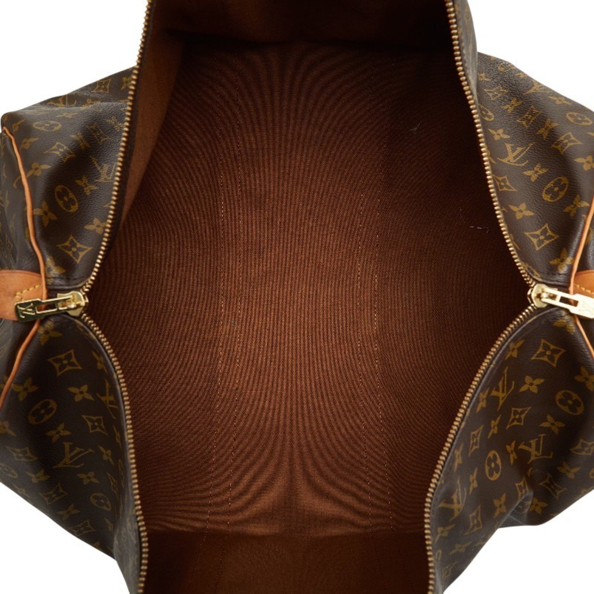 Louis Vuitton Brown Pvc Leather Boston Bag (Pre-Owned)