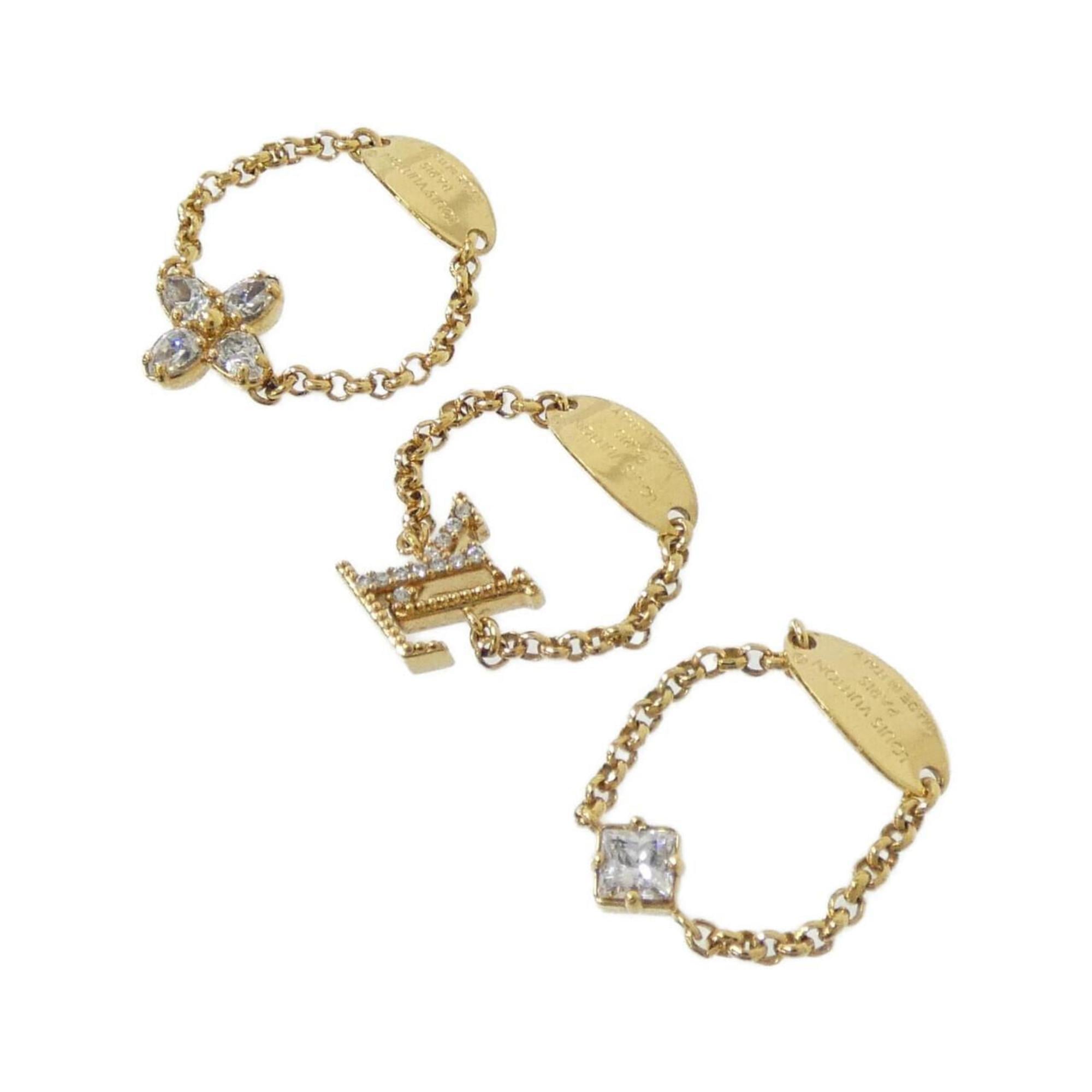 Louis Vuitton Gold Clear Band Ring (Pre-Owned)