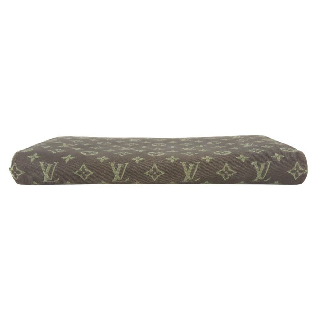 Louis Vuitton Brown Ebene Monogram Mini Lin Long Wallet (Bi-Fold) (Pre-Owned)