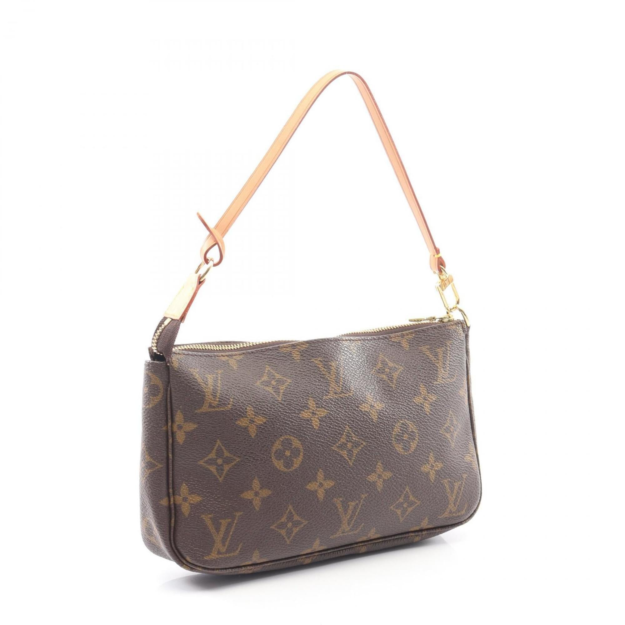 Louis Vuitton Brown Coated Canvas Pvc Monogram Leather Handbag (Pre-Owned)