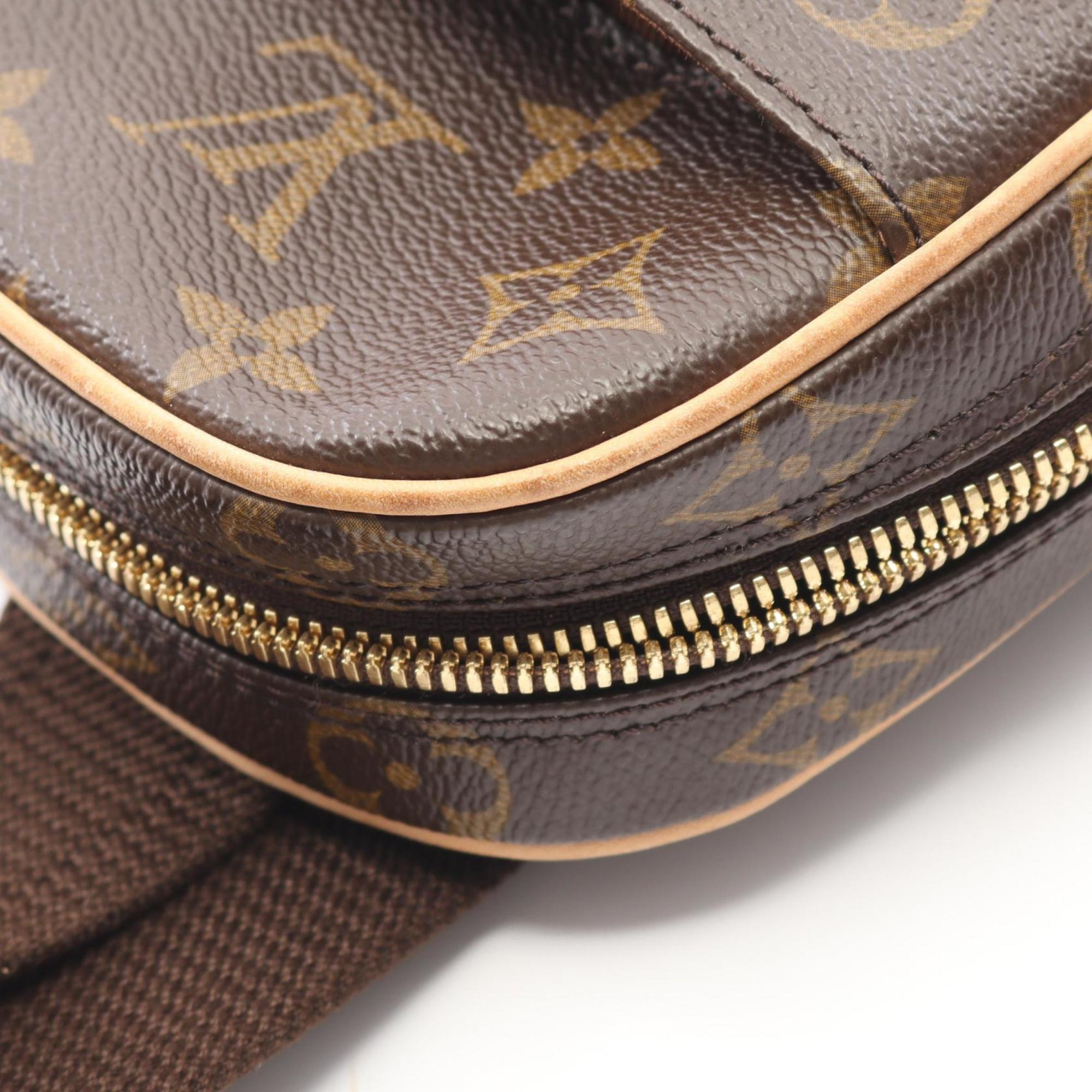 Louis Vuitton Monogram Brown Coated Canvas Leather Fanny Pack Sling Bag (Pre-Owned)