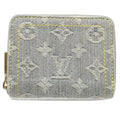 Louis Vuitton Gray Denim Coin Purse/Coin Case (Pre-Owned)