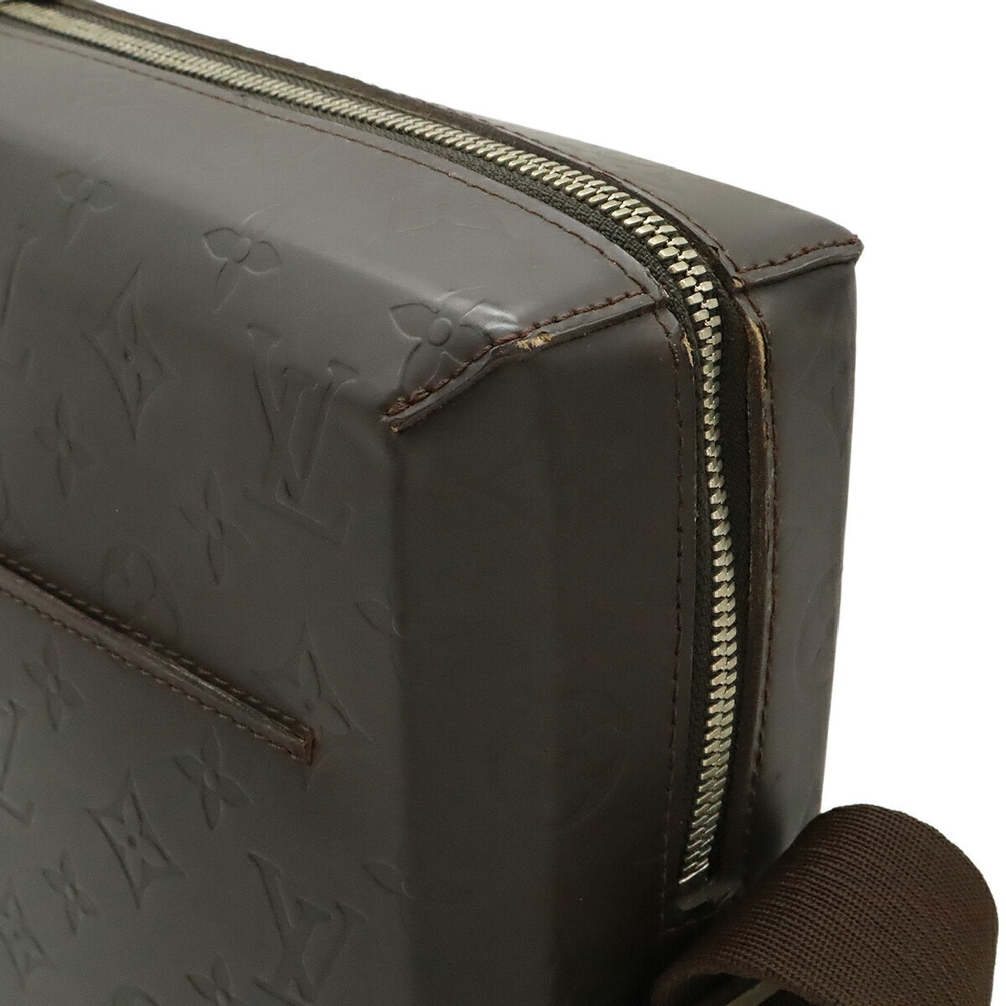 Louis Vuitton Brown Coffee Dark Brown Leather Shoulder Bag (Pre-Owned)