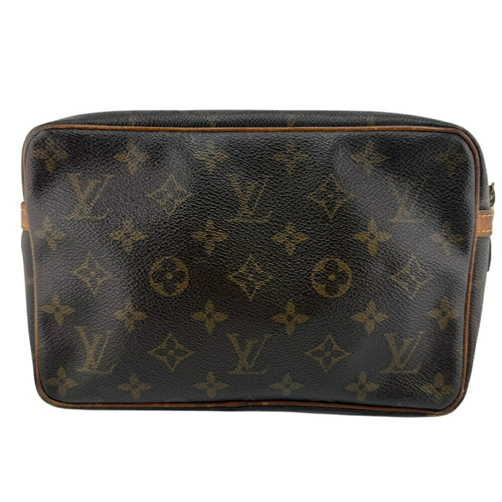 Louis Vuitton Brown Leather Clutch Bag (Pre-Owned)