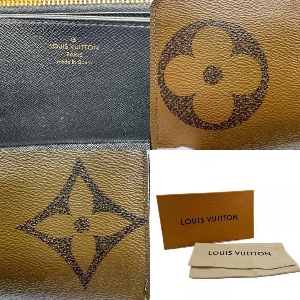 Louis Vuitton Brown Leather Long Wallet (Bi-Fold) (Pre-Owned)