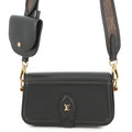 Louis Vuitton Noir Leather Shoulder Bag (Pre-Owned)
