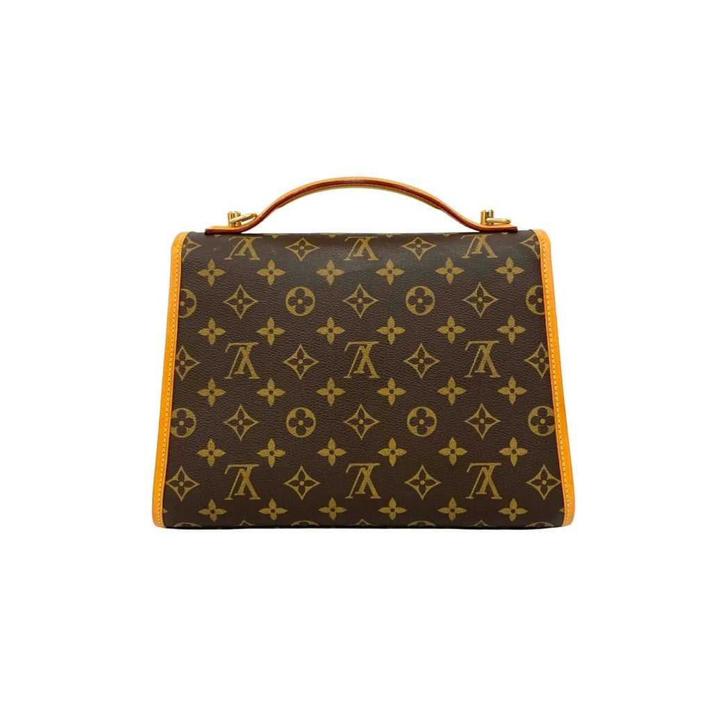 Louis Vuitton Brown Leather Pvc Handbag Shoulder Bag (Pre-Owned)