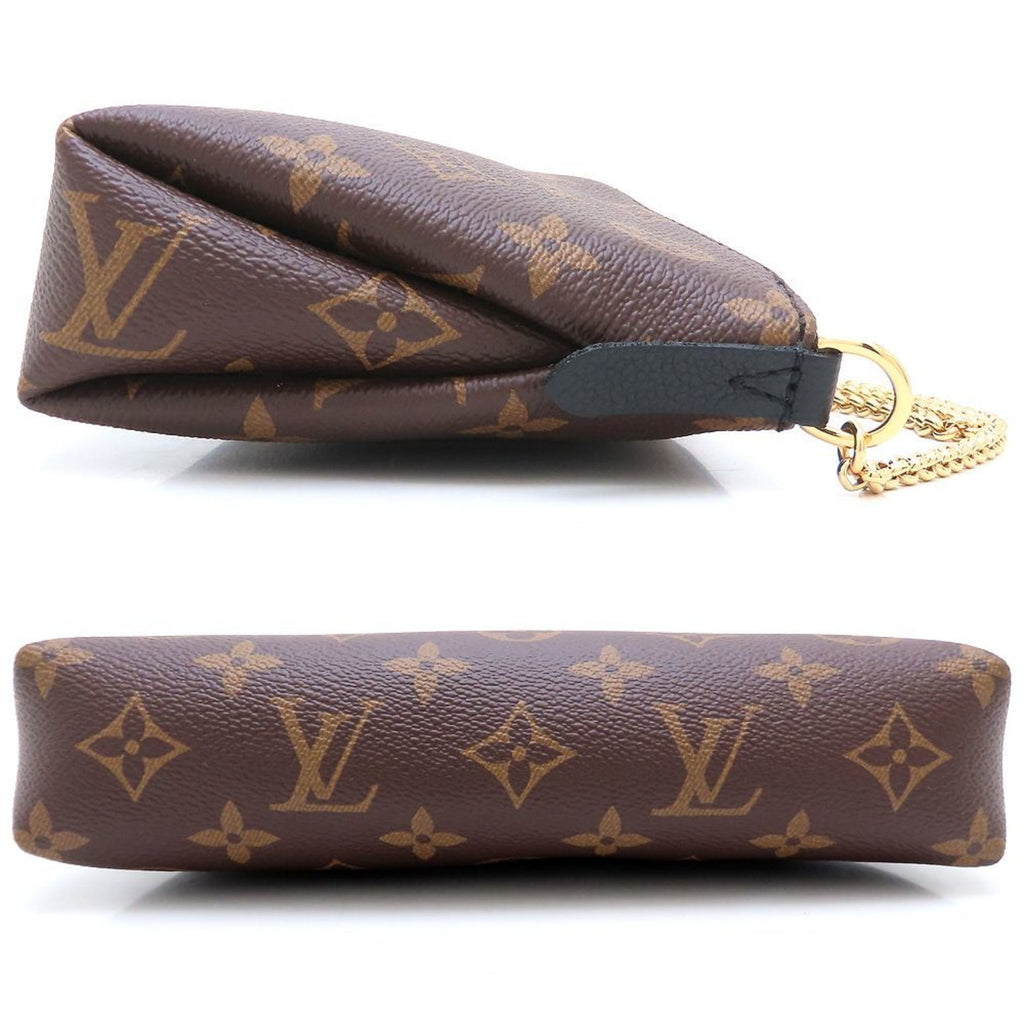 Louis Vuitton Monogram Brown Noir Canvas Leather Handbag (Pre-Owned)