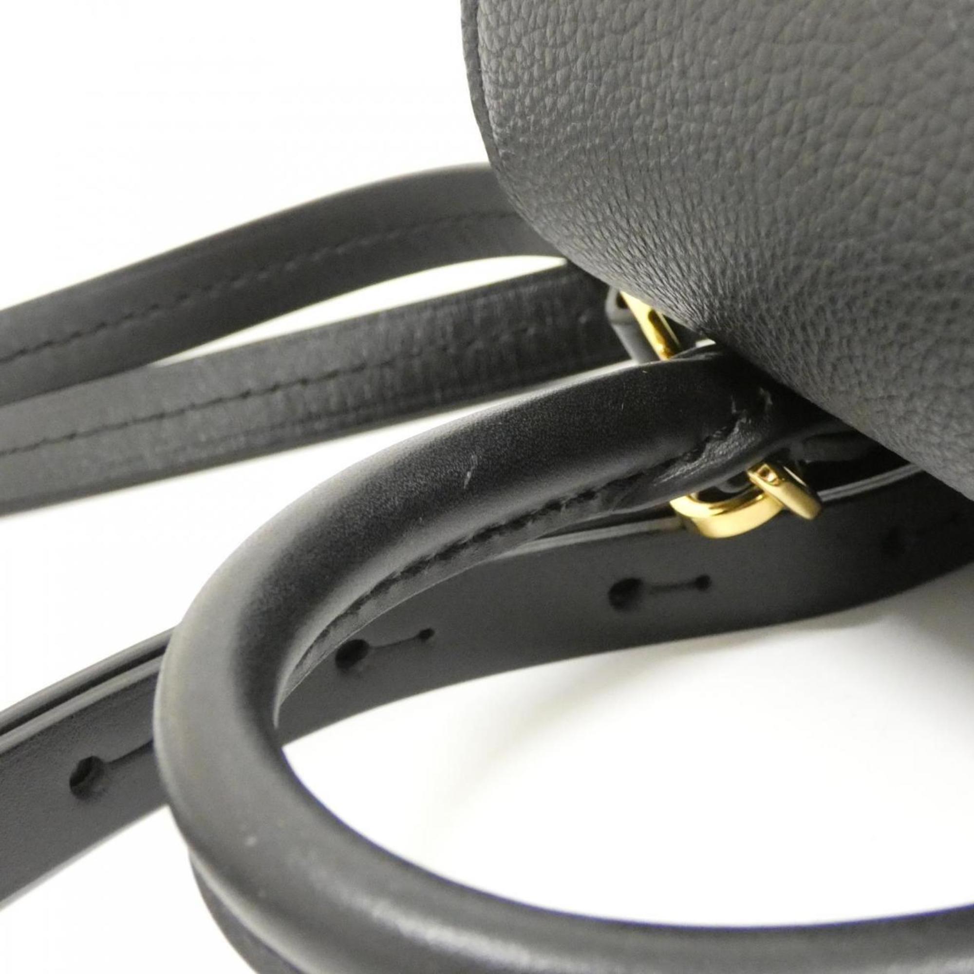 Louis Vuitton Black Marron Coated Canvas Backpack (Pre-Owned)