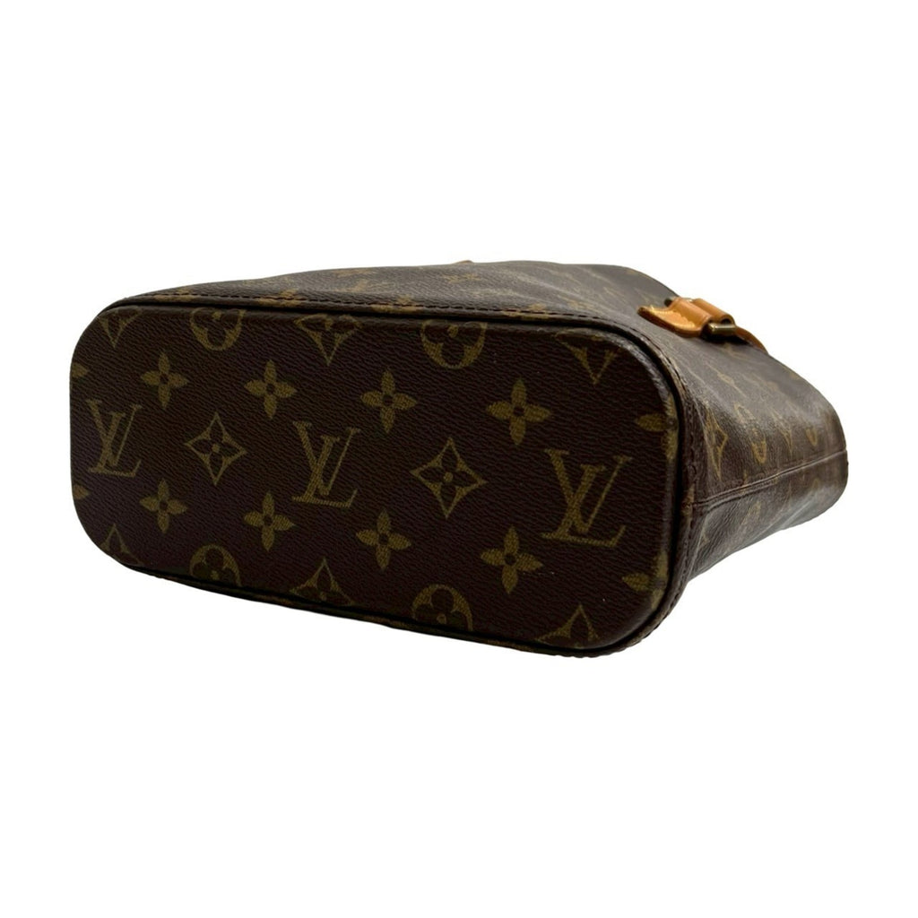 Louis Vuitton Brown Leather Pvc Handbag Tote Bag (Pre-Owned)