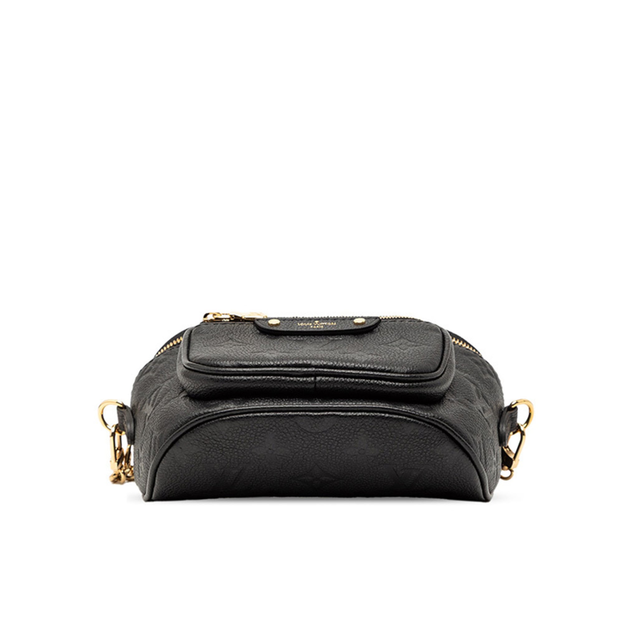 Louis Vuitton Black Noir Leather Handbag Shoulder Bag (Pre-Owned)