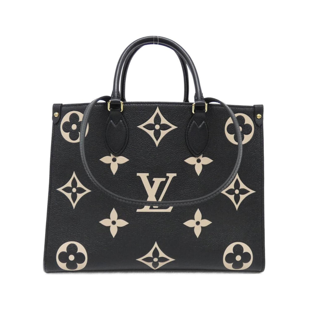Louis Vuitton Monogram Empreinte Beige Black Leather Handbag (Pre-Owned)