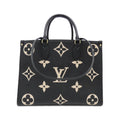 Louis Vuitton Monogram Empreinte Beige Black Leather Handbag (Pre-Owned)
