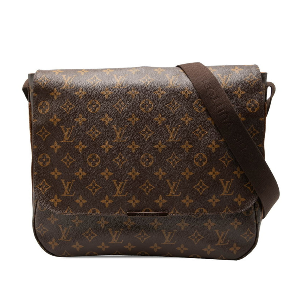 Louis Vuitton Brown Pvc Messenger Bag Shoulder Bag (Pre-Owned)